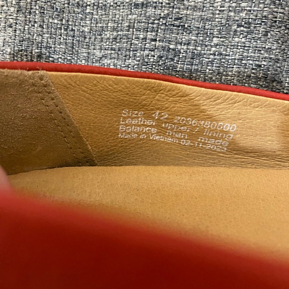 Dansko Larisa Flat Loafer Leather Poppy Red Women Size 42 - Picture 10 of 10